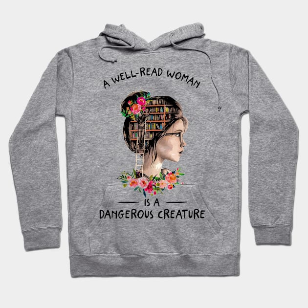 Well Read Woman Hoodie by stopse rpentine